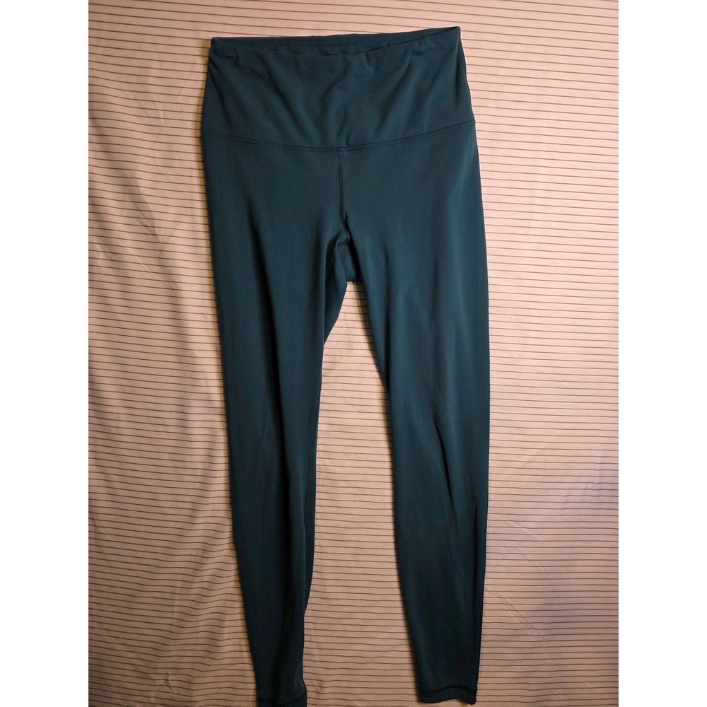 1338 Yogalicious Womens High Waisted Teal Green Activewear Leggings Small
